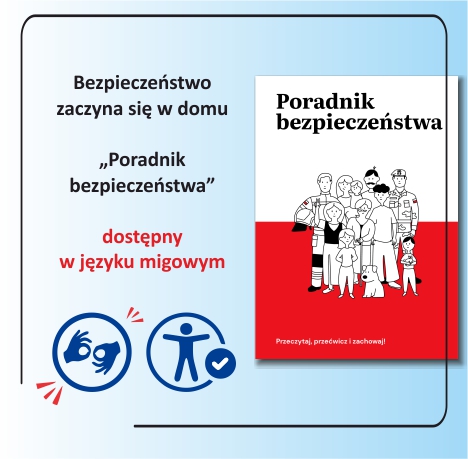 Poradnik Bezpieczeństwa w języku migowym